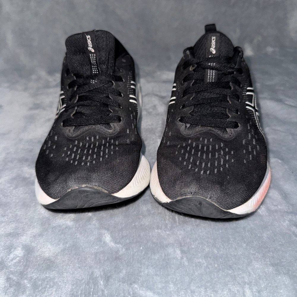 Asics Women Gel-Excite 10 Running Shoes 6 Black White Amplifoam Cushioning